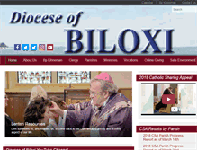 Tablet Screenshot of biloxidiocese.org